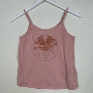 ROXY Tank Top Juniors Girls Women Size L‎ 12 Pink Graphic Beach Casual Summer